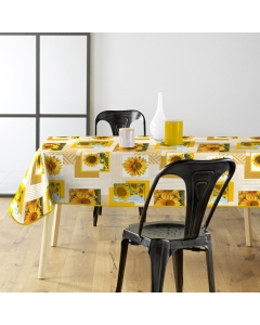 Nappe rectangle 140 x 240 cm pvc photoprint Sunflowers