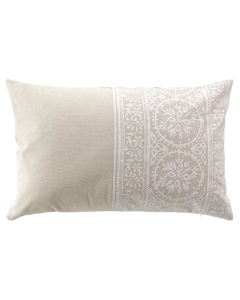 Coussin dehoussable 40 x 60 cm polycoto isalina Blanc