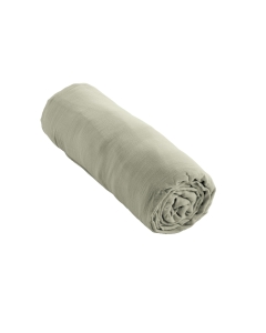 Drap Housse Double Gaze de Coton Vert d'eau – 200 x 200 cm – Bonnet 30 cm