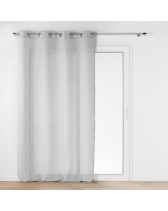 Panneau a oeillets 140 x 240 cm tisse jacquard ophelia Gris