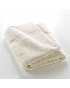 Drap de bain 90 x 150 cm éponge coton piegné Elegance Sable