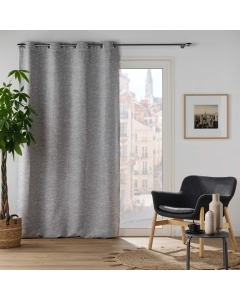 Rideau jacquard 140 x 240 cm Occultant Duskyne Anthracite