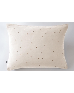 Taie d'oreiller gaze de coton 50 x 70 cm gaïa chic pampa Naturel