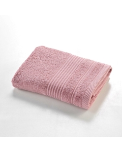 Serviette de toilette 50 x 90 cm eponge unie tendresse Bois De Rose