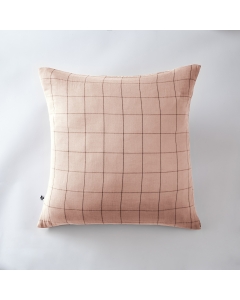 Taie d'oreiller gaze de coton tissée  60 x 60 cm Gaia Match Rose