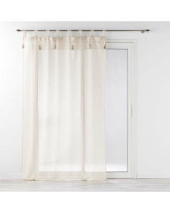 Panneau a passants+pompons 140 x 240 cm effet  tisse dalila Lin