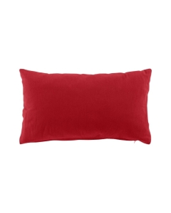 Coussin dehoussable 30 x 50 cm coton/polyester recycle grs twily Rouge