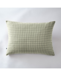 Taie d'oreiller gaze de coton tissée 50 x 70 cm gaïa mix Vert d'eau