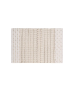 Tapis rectangle 60 x 90 cm coton/polyes fantaisie+fil met artemis Sans