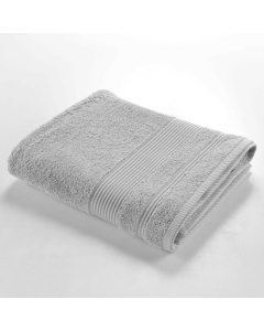 Drap de bain 90 x 150 cm eponge unie tendresse Gris Perle