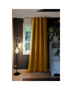Rideau occultant isolant phonique + polaire 140 x 280 cm Inuit Jaune moutarde