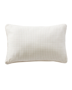 coussin déhoussable avec passepoil 40 x 60 cm gaze de coton tissée teinte vickie pampa