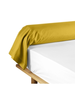 Taie de traversin 85 x 185 cm uni 57 fils lina  +point bourdon Curry