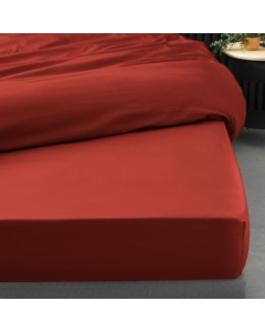 Drap housse 1 personne 90 x 190 cm percale uni 78 fils percaline Tomette