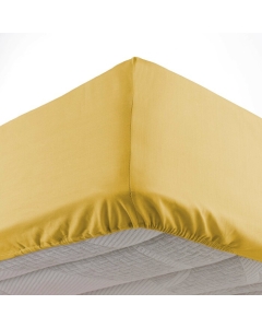 Drap housse 90 x 190 cm bonnet 30 cm Microfibre Oscar Miel