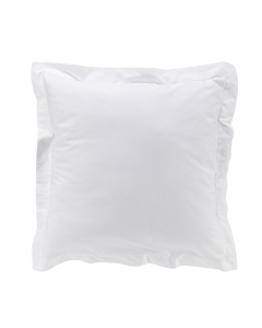 Taie d'oreiller 63 x 63 cm en percale uni 78 fils Blanc
