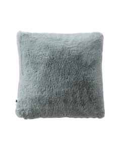  Coussin Déhoussable 45 x 45 cm en Fausse Fourrure – Bleu artic Sven