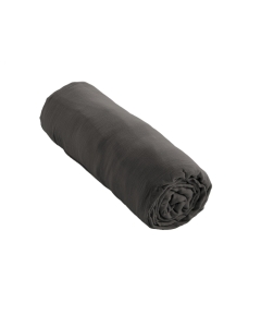 Drap Housse Double Gaze de Coton Anthracite– 200 x 200 cm – Bonnet 30 cm