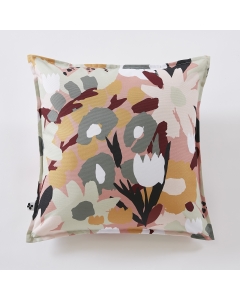 Housse de coussin 45 x 45 cm polyester imprimé + enduction léane Multicolore