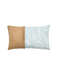 Coussin dehous. compr. franges 30x50 cm coton/polyester imp.+jute hera des place Sans