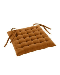 Assise matelassee 38 x 38 cm coton/polyester recycle grs twily Camel