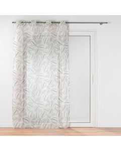 Panneau a oeillets 140 x 280 cm voile sable imprime alma Naturel