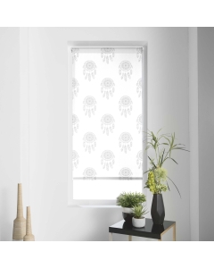 Store enrouleur imp. japonais 45 x 180 cm polyester kaya Blanc