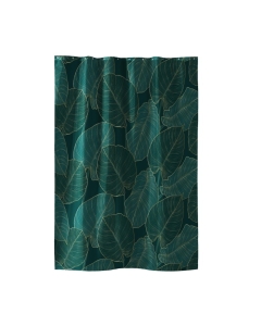 Rideau de douche+crochets 180 x 200 cm polyester imprime jade Sans