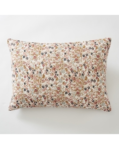 Taie d'oreiller 50 x 70 cm gaze de coton imprimée capucine pampa Naturel