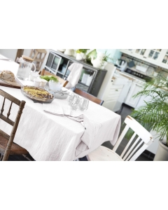 Nappe rectangle 150 x 350 cm Gaze de coton Blanc
