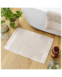 Tapis de bain 50 x 70 cm éponge unie garance pampa Naturel