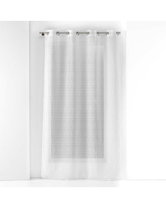 Panneau a oeillets 140 x 240 cm voile sable fils chenille opalia Sans