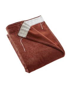 Rideau Occultant Galon Fronceur 140 x 260 cm Blackout & Polaire Bjorn Terracotta