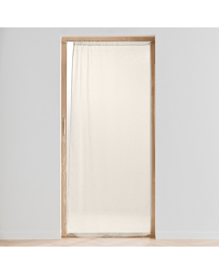 Panneau passe tringle 90 x 200 cm voile tisse carlin Beige