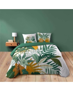 Housse de couette 240 x 220 cm coton 42 fils + 2 taies Florida