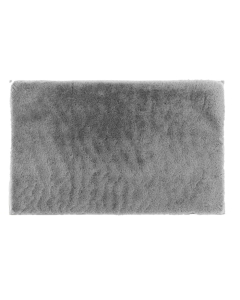 Tapis rectangle 60 x 90 cm imitation fourrure feline Gris