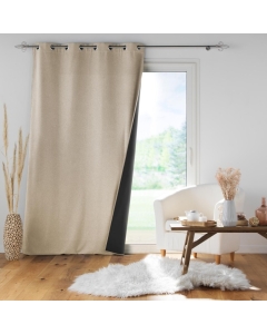 Rideau a oeillets 140 x 260 cm isolant uni jupiter Lin