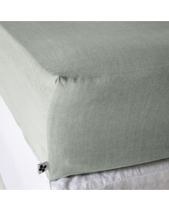 Drap Housse 180 x 200 cm en Lyocell Uni Lysandre Vert Lichen