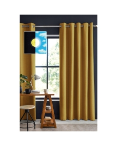 Rideau 100% occultant luxe 140 x 260 cm Obscure Moutarde