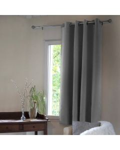 Rideau 100% occultant luxe spécial petites fenêtres 140 x 180 cm Obscure Anthracite