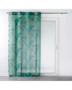Panneau a oeillets 140 x 240 cm voile sable imprime panis Bleu