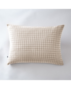 Taie d'oreiller gaze de coton 50 x 70 cm gaïa mix pampa Naturel