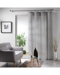 Panneau a anneaux 140 x 240 cm voile tisse milza Anthracite