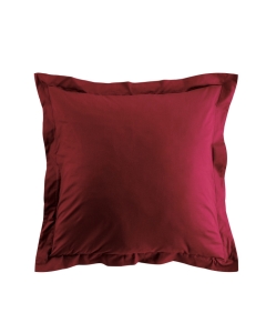 Taie d'oreiller vp 63 x 63 cm uni bio 57 fils gots biolina  +p. bourdon Bordeaux