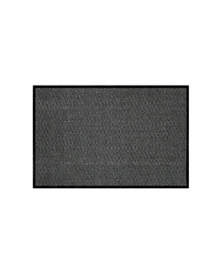 Tapis rectangle 80 x 120 cm anti-poussière Julius - Noir/Gris