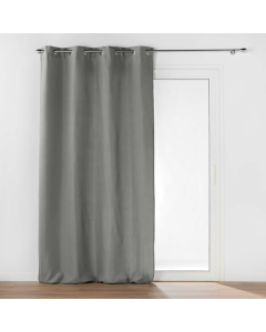 Rideau tamisant 135 x 260 cm isolant thermique Micropolar Gris