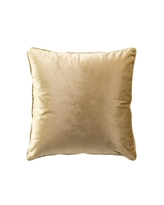 Coussin déhoussable 45 x 45 cm velours brillant bicolore Noria Ocre