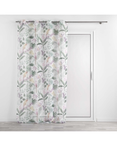 Voilage a oeillets 140 x 240 cm voile sablé imprimé Panis