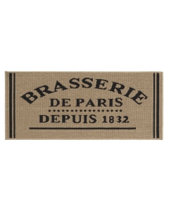 Tapis anti dérapant rectangle 50 x 120 cm bouclette Troquet