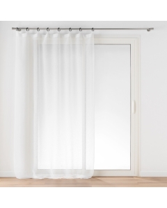 Voilage a oeillets plastique 140 x 240 cm voile tissé Davina